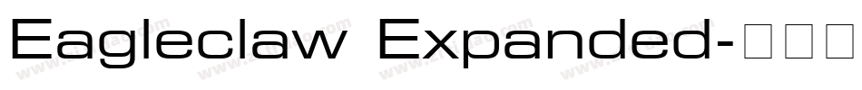 Eagleclaw Expanded字体转换